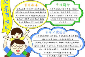 《父亲节手抄报》（10份）WORD格式【百度云网盘下载】