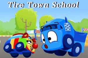 英语启蒙《汽车学校/Tire Town School》视频+音频+绘本(2.06GB)资源合集【百度云网盘下载】