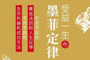 修身自省《墨菲定律:洞悉人性,受益终身的黄金法则》音频课(261.62MB)资源合集【百度云网盘下载】